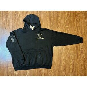 Pro Standard Vintage Hockey Original Six Pullover Hoodie Black Size 2XL NHL